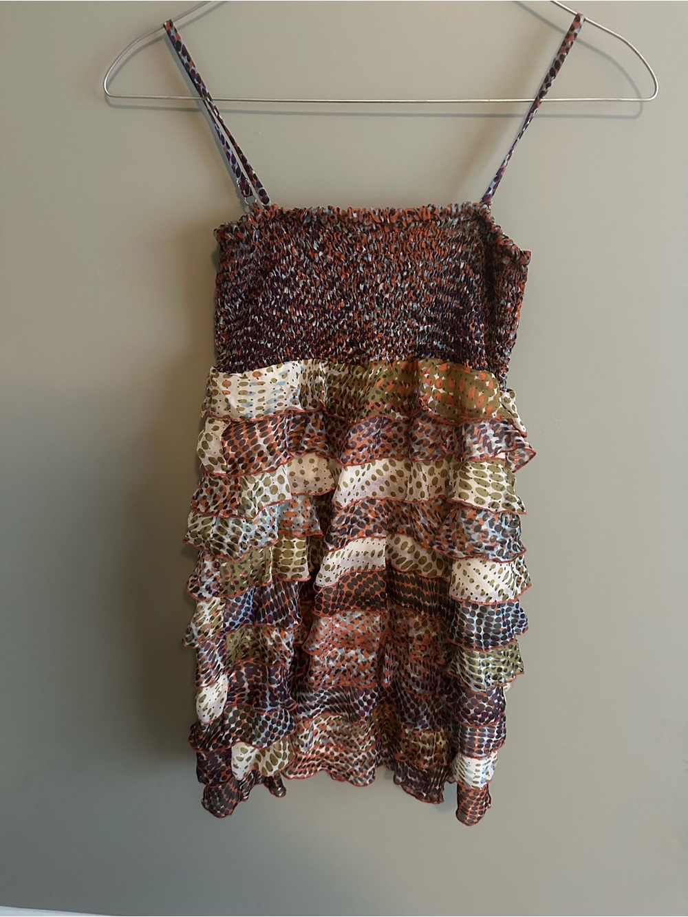 Multi-Color Smocked Ruffle Sundress